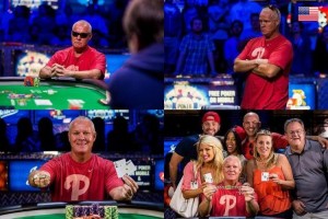 2015 WSOP 25-й Ивент ($5 000 No-Limit Hold'em 8-Handed). Первое место занимает Джефф Томлинсон