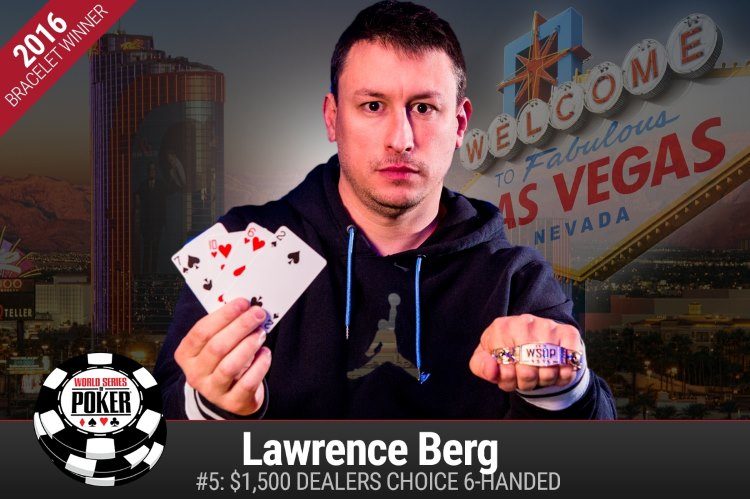 Лоуренс Берг – победитель турнира USD 1 500 Dealer’s Choice на WSOP 2016