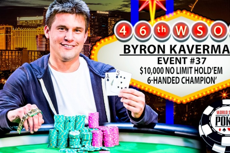 2015 WSOP 37-й Ивент ($10 000 No-Limit Hold'em 6-Handed Championship). Турнир выигрывает Байрон Каверман